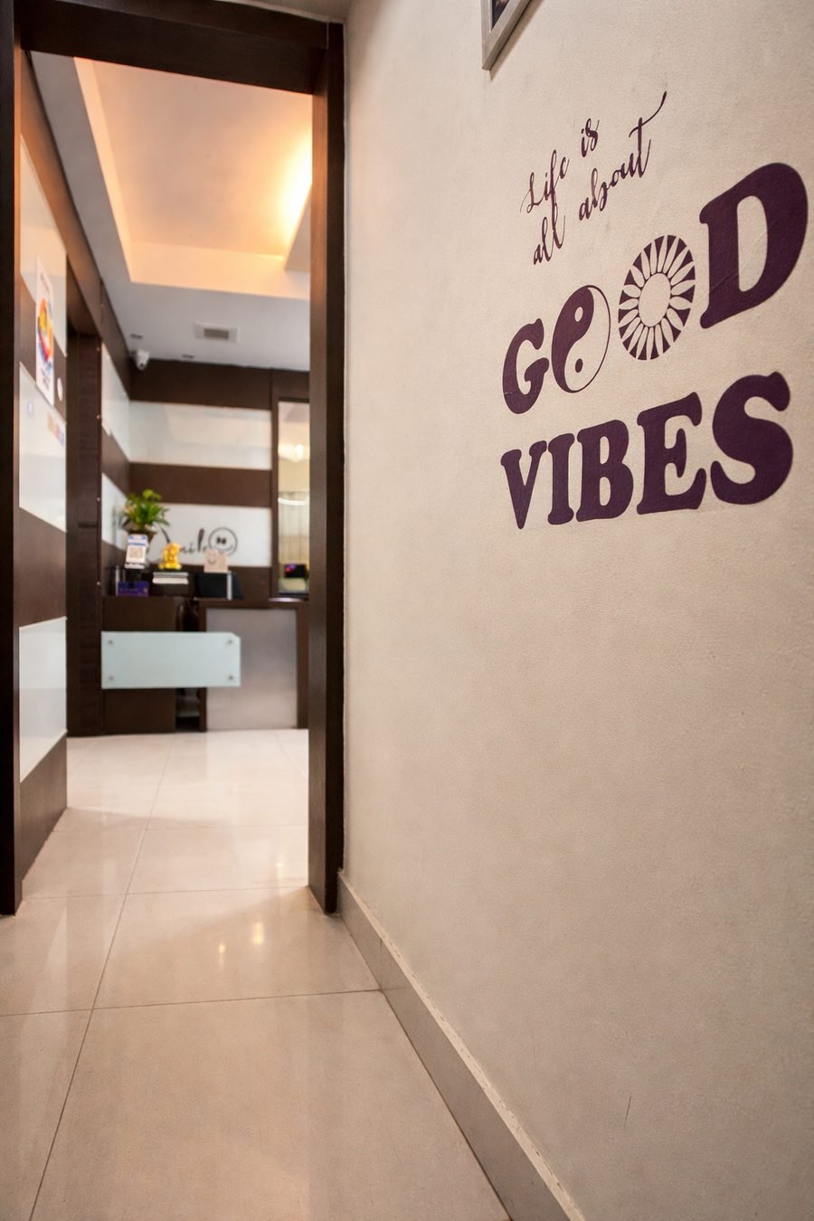 Reception corridor at BLR Smiles