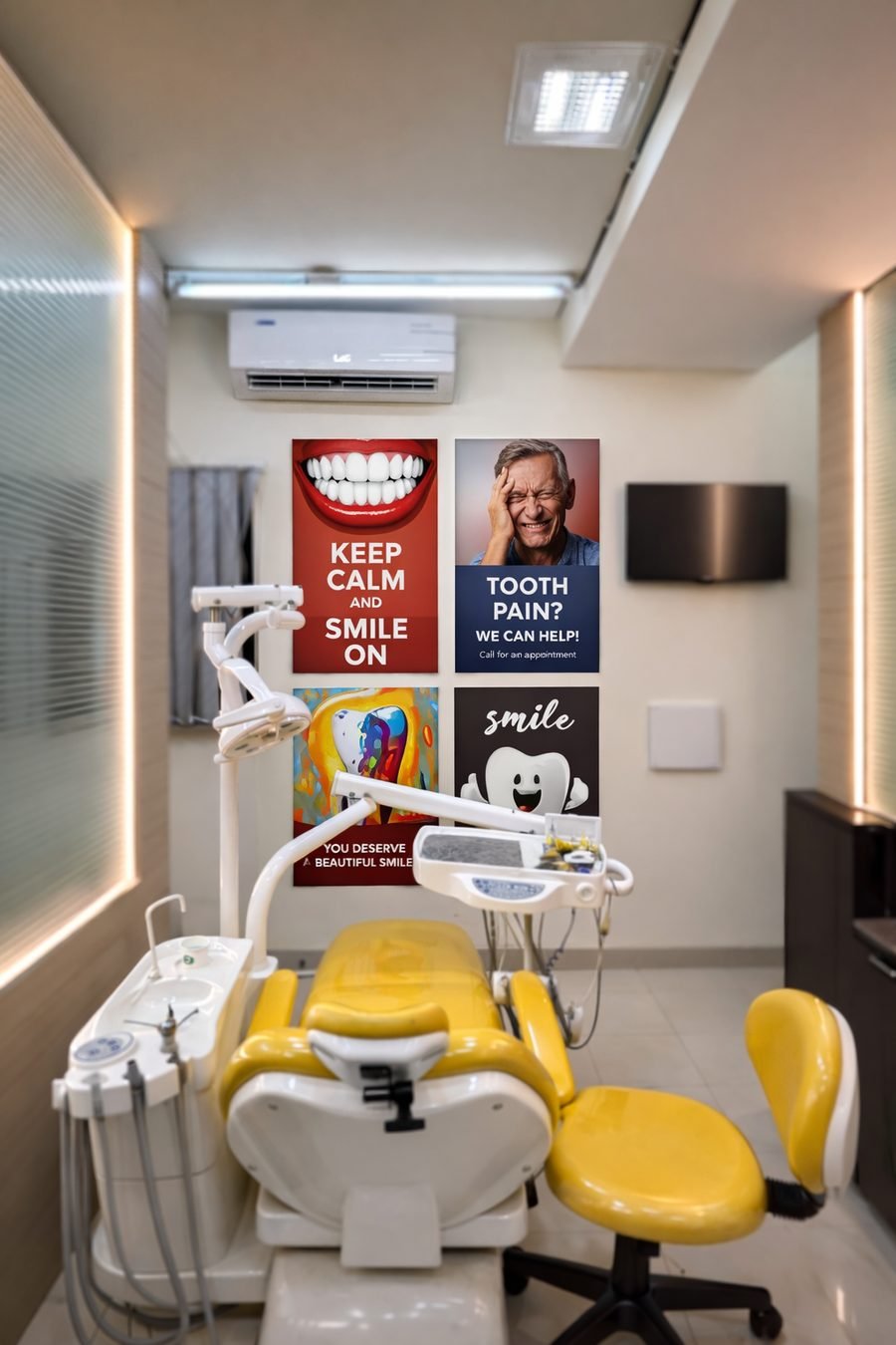 Treatment room at BLR Smiles